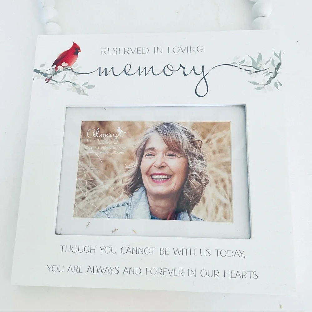 Pavilion gift company Reserved In Loving Memory Reserved Seat Photo Frame NWT